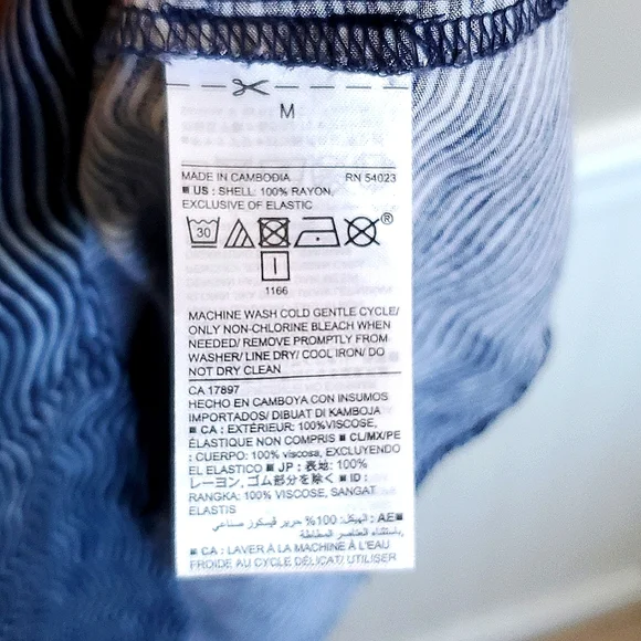 Old Navy Dress Women's Medium Blue Spring Summer Maxi Spaghetti Strap Sundress - Picture 6 of 7